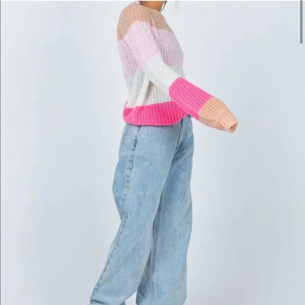 Princess Polly Willow Colorblock Wool Blend Oversized Balloon Sleeve Sweater - Picture 3 of 14
